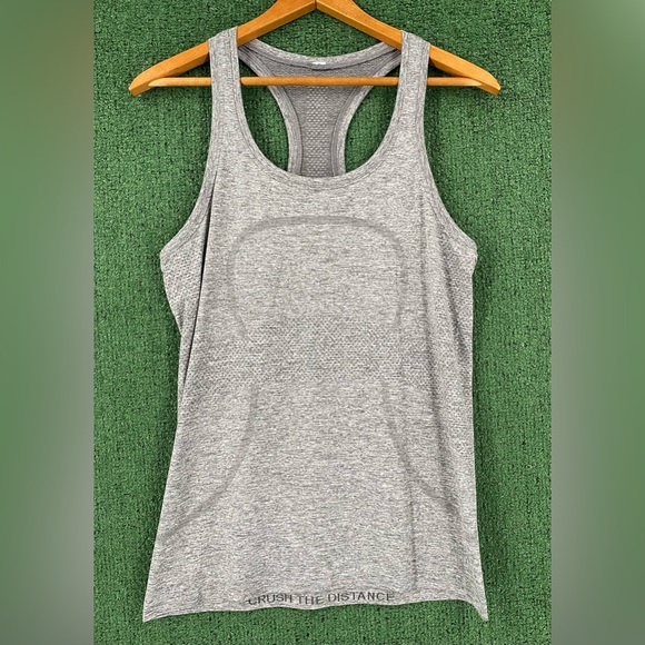Lululemon Swiftly Tech Grey Racerback Tank Top Women’s Size 8 - Picture 1 of 5